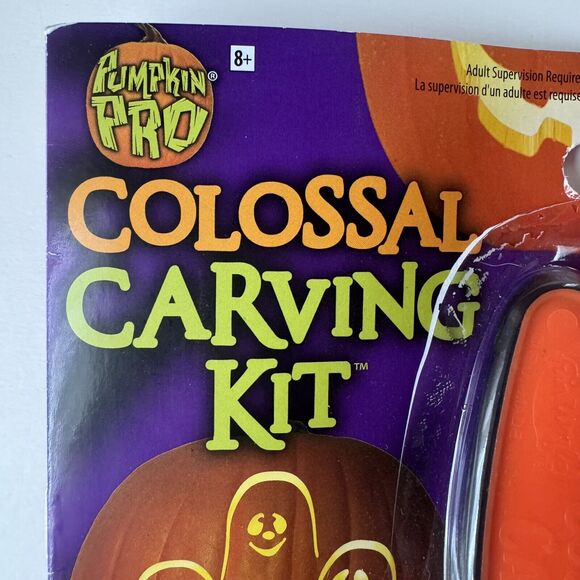 Pumpkin Pro Halloween Pumpkin Colossal Carving Kit 4 Tools 6 Stencils - Picture 3 of 6